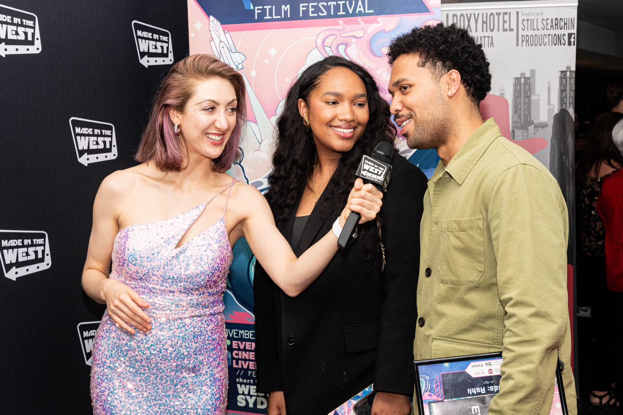 Host interviews a singer and video producer